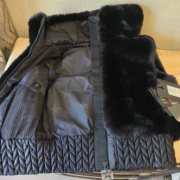 Goldbergh Faux Fur Black Bodywarmer Vest - Picture 14 of 17